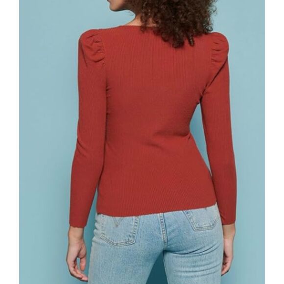 Nation LTD Leighton Top, Brick House Square Neck Size Medium $148 - Picture 4 of 5